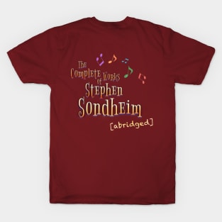 Sondheim Abridged Fringe 2022 T-Shirt